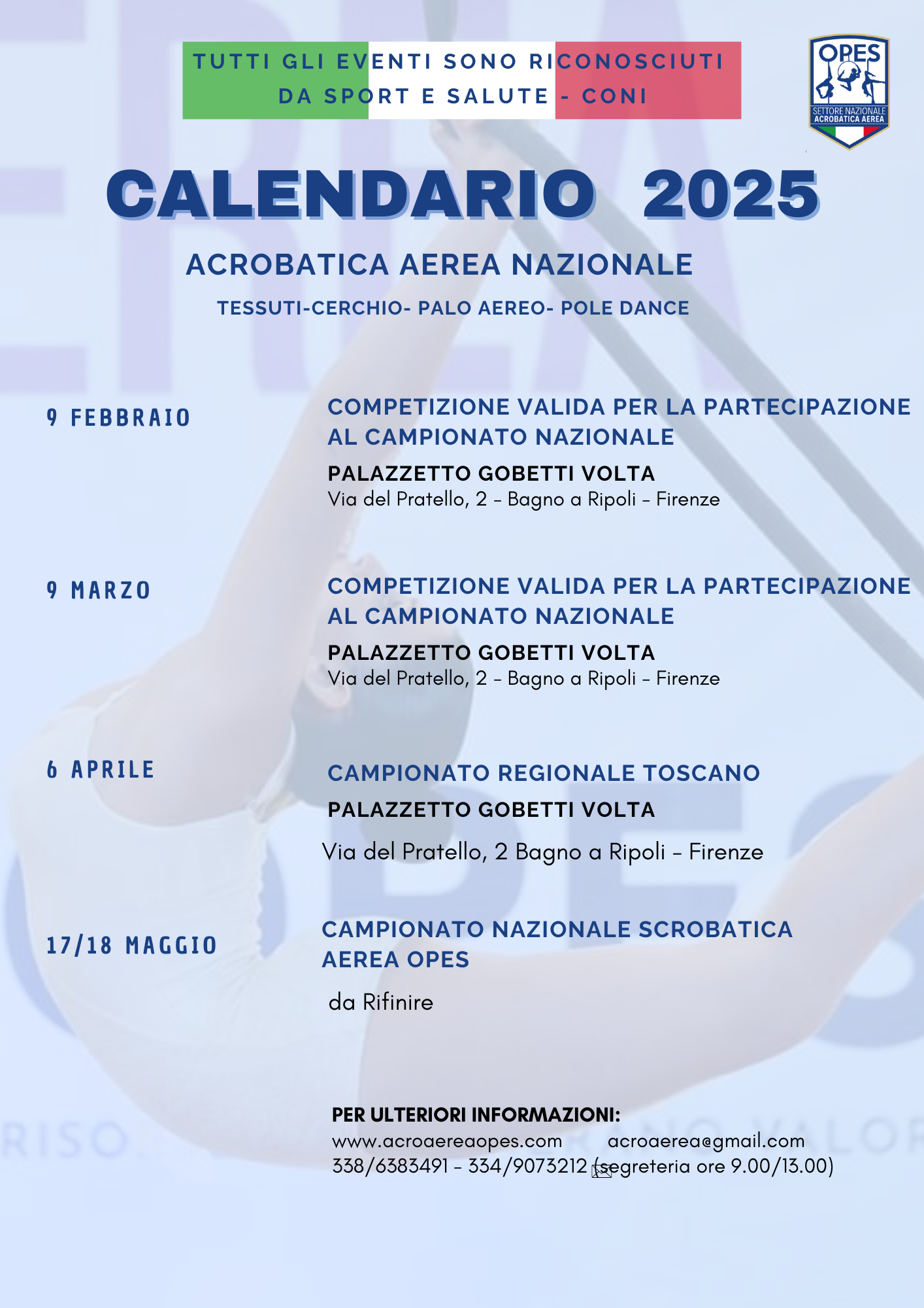 Calendario eventi 2025
